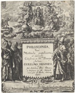 Allegory of Philosophy (Title Page for: Schuler, Johannes. Philosophi, 1663) by Abraham Dircksz. Santvoort