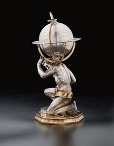 Two Exceptional Terrestrial and Celestial Globes, Supported by Hercules and Atlas, Augsburg, 1697-99
