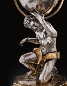 Two Exceptional Terrestrial and Celestial Globes, Supported by Hercules and Atlas, Augsburg, 1697-99