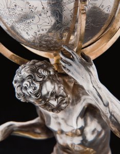 Two Exceptional Terrestrial and Celestial Globes, Supported by Hercules and Atlas, Augsburg, 1697-99