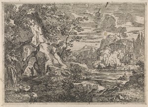 Road Through a Rock (Arcadian Landscapes) by Abraham Genoels
