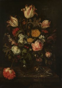 Still Life with Flowers by Abraham Hendricksz van Beyeren