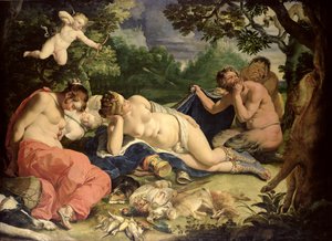 Diana and Nymphs Sleeping, Visited by Satyrs