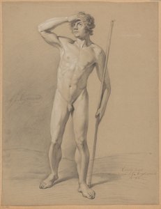 Standing Male Nude, Seen from the Front (1st Prize 1810) by Abraham Johannes Ruytenschildt