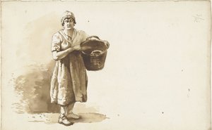 Study of a Woman with a Basket Under Her Arm