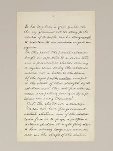 Autograph Manuscript of Lincoln