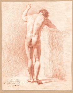 Standing Male Nude, Seen from the Back (3rd Prize 1808)
