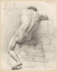 Seated Male Nude, Seen from the Back (1st Prize 1820)