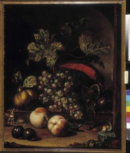Still Life of Fruits and Animals