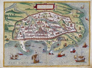 Map of Alexandria by Abraham Ortelius, Antwerp by Abraham Ortelius