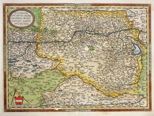 Map of Austria, from Theatrum Orbis Terrarum