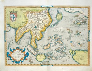 Map of the Indies, from Theatrum Orbis Terrarum by Abraham Ortelius