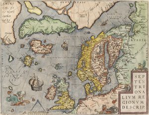The Baltic Sea From: Theatrum Orbis Terrarum by Abraham Ortelius