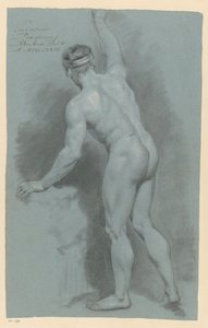 Standing Male Nude, Seen from the Back (2nd Prize 1774) by Abraham Pietersz. Hulk