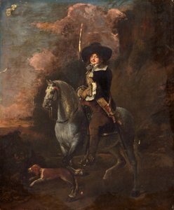 Cavalier on a Grey Horse, c.1660 by Abraham Pietersz. van Kalraet
