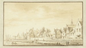 View of Montfoort by Abraham Rademaker