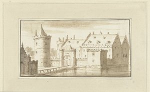 Kronenburg House on the Vecht by Abraham Rademaker