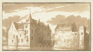 Castle of Langerak by Abraham Rademaker