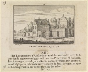 Leper House in Amsterdam, 1608 by Abraham Rademaker