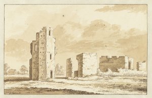 Ruins of Oostvoorne Castle by Abraham Rademaker