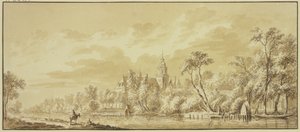 Nijenrode Castle on the Vecht by Abraham Rademaker