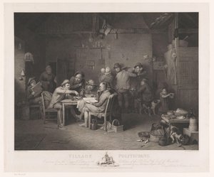 Interior with Men Discussing Around a Table