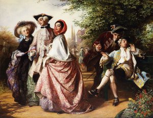 The Fox and the Grapes, 1858 by Abraham Solomon
