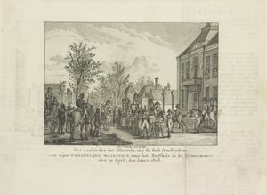 Presentation of the Keys of the City to Louis Napoleon, 1808 by Abraham Vinkeles