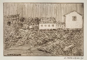 Street Scene, Building, or Portrait by Abraham Walkowitz