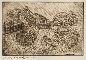 Untitled One of Six Prints by Abraham Walkowitz