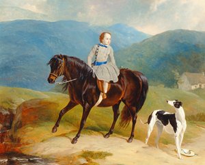 Master Edward Coutts Marjoriebanks on his Pony, c.1851 by Abraham and Webster Thomas Cooper