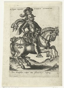 German Rider in Black Armor