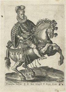 Portrait of François, Duke of Anjou on Horseback by Abraham de Bruyn (attributed to)