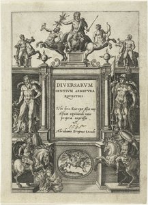 Title Page for Omnium Pene Europae, Asiae, Aphricae, Americae Gentium Habitus by Abraham de Bruyn