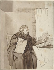Portrait of an Old Man in a Study Room