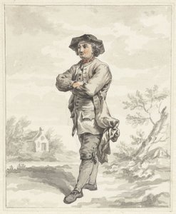 Standing Man with Arms Crossed, Facing Left