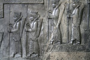 Wall Carving Depicting the Royal Guard, Tachara, Persepolis, c.6th-5th Century BC