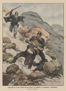 Bitter struggle in the mountain slopes of Upper Piedmont between carabinieri and a criminal, the pursuit