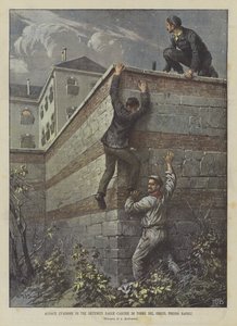 Bold Escape of Three Prisoners from the Torre del Greco Prisons, Near Naples by Achille Beltrame