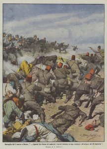 Battle of March 3 in Derna, Protected by Trenches of Corpses the Turks Try in Vain to Resist by Achille Beltrame