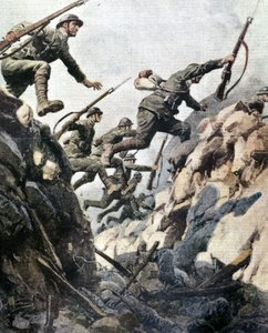 Battle of Ortigara (June 1917) (plate by A. Beltrame)