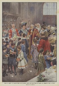 Children of English Soldiers and Sailors Now at War, Received by the Lord Mayor of London by Achille Beltrame