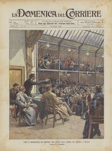 How Strikes Are Organized, a Session at the Chamber of Labor in Milan