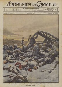 How the New Year 1915 Begins, Half of the World