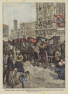 Popular Customs, The Organ Market Next to the Cathedral on the Last Day of Carnival, in Milan