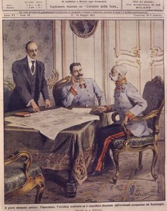 Cover Illustration of Emperor of Austria Discussing Possible Occupation of Montenegro