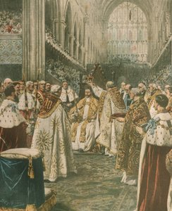 Cover Illustration of Coronation of King George V; London, England by Achille Beltrame
