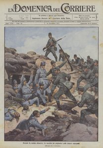 During Our Offensive, the Collection of Prisoners in the Captured Trenches