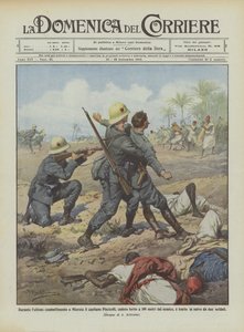 During the last fight in Misrata, Captain Piscicelli, wounded 100 meters from