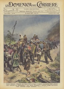 Painful exodus by Achille Beltrame